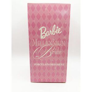 Vintage 2000 Avon Barbie Porcelain Millennium Bride Ornament